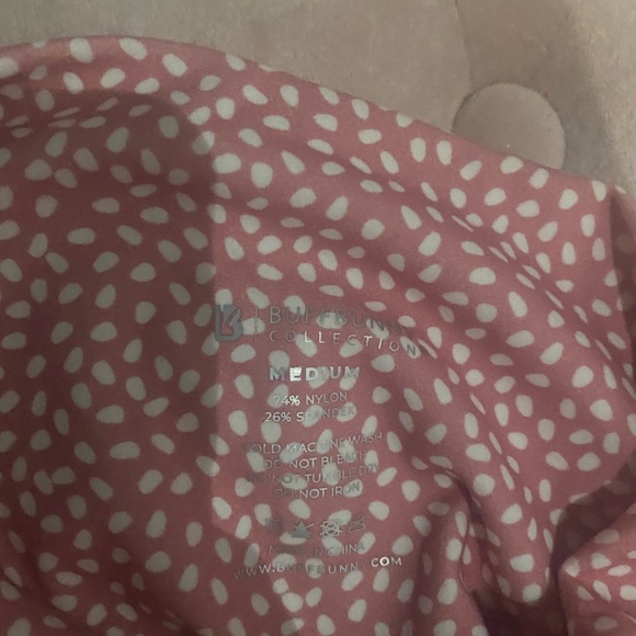 🌸BUFFBUNNY PINK Bossy Print/Pink Dalmatian🖤Small Monarch Bra & M Legging Set🌸 - Picture 11 of 13